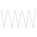 pendant luminaire MINE 5 flames E27 IP20, white matt 
