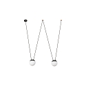pendant luminaire MINE PC SPACE 2 flames E27 IP20, dark grey 
