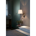 Faro Wandleuchte BERNI E27, IP20 mit LED-Lesearm 3W, 3000K, 200lm, nickel satiniert