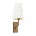 wall luminaire REM E27 IP20, white, antique gold 