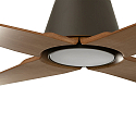 Faro LED Ventilator TYPHOON M , 19W, 3000K, 900lm, IP44, braun/ahorn