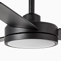 Faro LED Ventilator BARTH, 24W, 2700/4350/6500K, 1300lm, IP20, schwarz