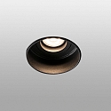 Faro ceiling recessed luminaire HYDE R GU10 IP20, black matt 