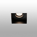 Faro ceiling recessed luminaire HYDE SQ GU10 IP20, black matt 