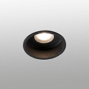 Faro ceiling recessed luminaire HYDE R GU10 IP44, black matt 