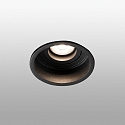 Faro Deckeneinbauleuchte HYDE R GU10, IP20, rund, schwenkbar, schwarz matt