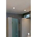 Faro ceiling recessed luminaire EBBA LED IP44, nickel satined 