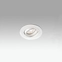 Faro ceiling recessed luminaire RADON R GU10 IP20, white matt 