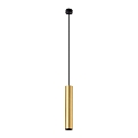 pendant luminaire STAN GU10 IP20, gold, satined 