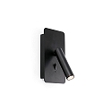 LED Wandleuchte SUAU USB 3W, 3000K, IP20, schwarz matt