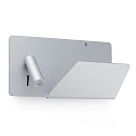 LED Wandleuchte SUAU USB 3W, 3000K, IP20, Leser rechts, grau