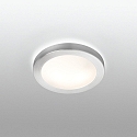 Faro bath luminaire LOGOS 2 flames E27 IP44, grey, nickel satined 