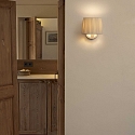 Faro wall luminaire SAMBA E27 IP20, beige, white 
