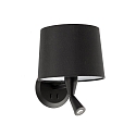 wall luminaire CONGA E27 IP20, black matt 