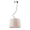 pendant luminaire SAMBA E27 IP20, beige, black matt 