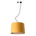 Pendelleuchte SAMBA �50 cm, 1xE27, IP20, mit Spanner, schwarz matt, gelb