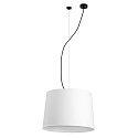 pendant luminaire CONGA E27 IP20, black matt, white 