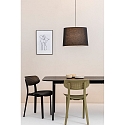 Faro pendant luminaire CONGA E27 IP20, black matt 