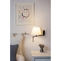 wall luminaire RON E27 IP20, beige, dark grey 