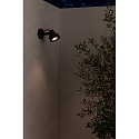 Faro Outdoor LED Projektorlampe ALFA, 13W, 3000K, IP65, dunkelgrau