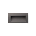 wall recessed luminaire SEDNA RCT square, indirect, switchable IP65, dark grey 
