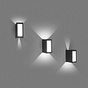 Faro Outdoor LED Wandleuchte LOG 9W, 3000K, P54, dunkelgrau