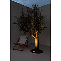 Faro floor recessed luminaire GEISER 130 / 38� round, adjustable, passable IP67, stainless steel, satined 