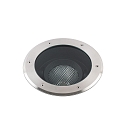 floor recessed luminaire GEISER 260 / 10� round, adjustable, passable IP67, stainless steel, satined 