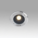 Faro floor recessed luminaire GEISER 180 / 38� round, adjustable, passable IP67, stainless steel, satined 
