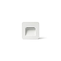 Outdoor LED Wand-Einbauleuchte NASE SQ, IP44, 9.4 x 9.4cm, 220-240V AC, 3W 3000K 109lm 120�, schaltbar, wei� matt