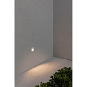 Faro Outdoor LED Wand-Einbauleuchte NASE SQ, IP44, 9.4 x 9.4cm, 220-240V AC, 3W 3000K 109lm 120�, schaltbar, wei� matt