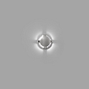 Faro outdoor wall luminaire KEENAN LED IP67, nickel matt 