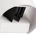 Faro outdoor wall luminaire SUNSET 2 flames LED IP54, white matt 