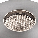 Faro floor recessed luminaire GRUND 80 (INCL HONEYCOMB) 350MA round, rigid, passable IP67, stainless steel, satined dimmable
