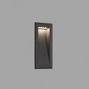 Outdoor LED Wand-Einbauleuchte SOUN 105, IP65 IK06, 23.9 x 10.5cm, 100-240V AC, 4.5W 3000K 280lm 120�, Aluminium / Glas