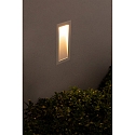 Faro Outdoor LED Wand-Einbauleuchte SOUN 105, IP65 IK06, 23.9 x 10.5cm, 100-240V AC, 4.5W 3000K 280lm 120�, Aluminium / Glas