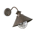 wall luminaire NAUTICA E27 IP33, rust brown 