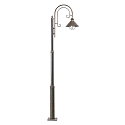 outdoor floor lamp N�UTICA E27 IP33, rust brown 