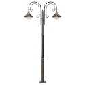 outdoor floor lamp N�UTICA 2 flames E27 IP33, rust brown 