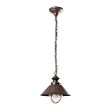 pendant luminaire NAUTICA E27 IP33, rust brown 