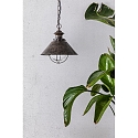Faro pendant luminaire NAUTICA E27 IP33, rust brown 