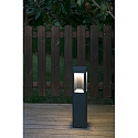 Faro bollard lamp NAYA 500 2-fold, square, indirect IP54, dark grey 