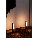 Faro bollard lamp NANDA LED IP54, dark grey 