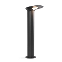 Faro LED Pollerleuchte LOTUS BAKE, IP65 IK08, 65cm, 18W 3000K 1120lm, schaltbar, dunkelgrau / opal