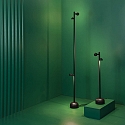Faro floor lamp BROT 1800 LED IP65, black 