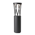 Outdoor LED Pollerleuchte TWIST 500 10W, 3000K, IP65, dunkelgrau