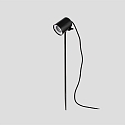 Faro outdoor wall luminaire FLOW GU10 IP65, black matt 