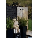 Faro outdoor wall luminaire FLOW GU10 IP65, black matt 