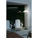 Faro Outdoor Stehleuchte SAIGON OUT �55 cm, E27, IP44, 200cm, dunkelgrau, wei� matt