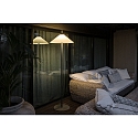 Faro Outdoor Stehleuchte SAIGON OUT �55 cm, E27, IP44, 200cm, dunkelgrau, wei� matt